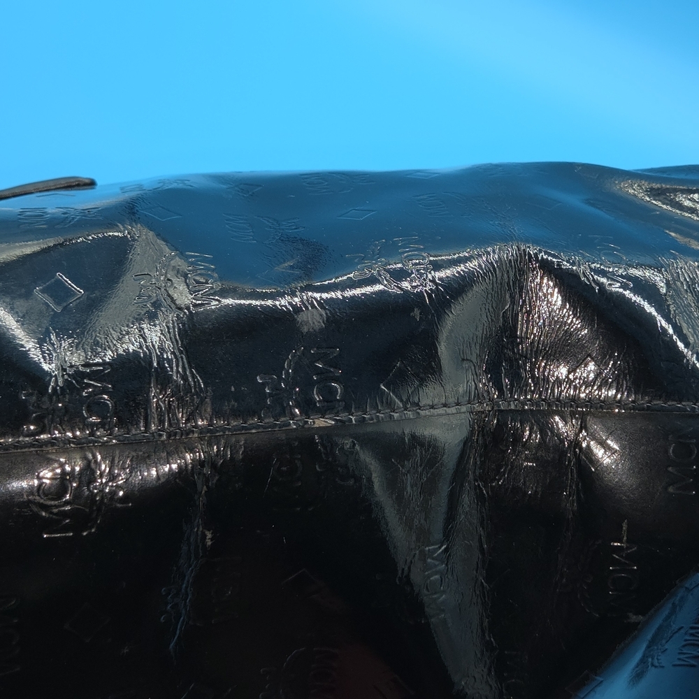 MCM Black Embossed Tote Bag - Picture 4 of 11